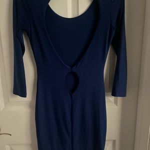 "Chic and Elegant: Blue Nighttime Stunner - Small Size Dress"